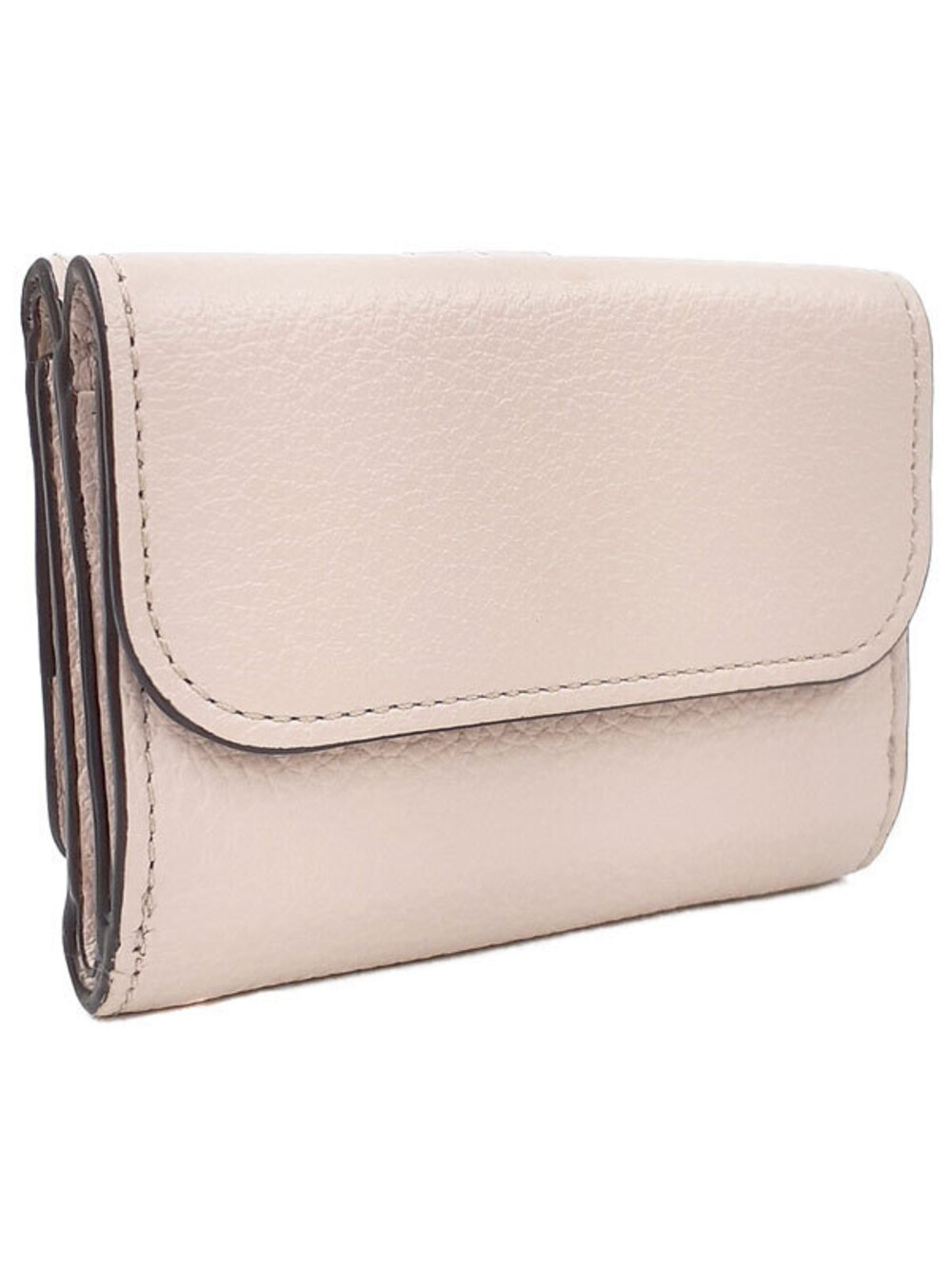Chloe fold Alphabet Wallet Tri Short Black